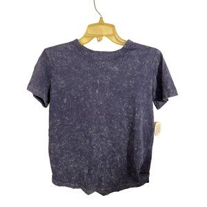 Men's Heathered Navy Basic T-shirt - Colorful Planet Blue XL